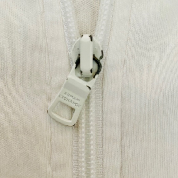 Armani Exchange White XL Zip Jacket - Picture 7 of 7
